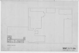 (1a) key plans/ basement floor plan:scale 1/16"