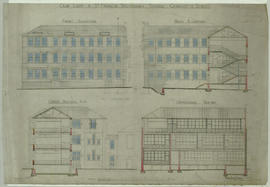 (11/1920) front & back elevations and cross & longitudinal sections