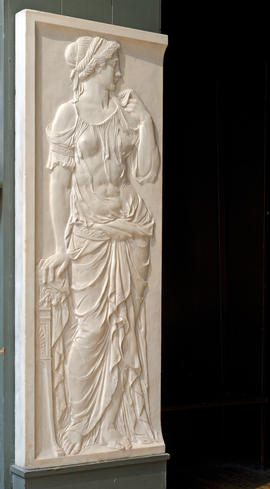 Classical woman in relief