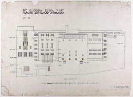 Design for Glasgow School of Art: back elevation