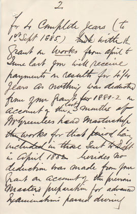 Letter received by Simmonds from Edward Catterns, GSA Secretary (Version 4)