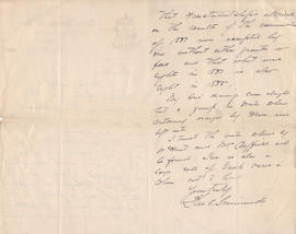 Letter sent by Simmonds [from Derby School of Art] to Edward Catterns, GSA Secretary (Version 2)
