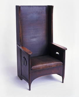 Upholstered armchair for Argyle Street Tea Rooms (Version 1)