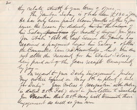 Letter received by Simmonds from Edward Catterns, GSA Secretary (Version 2)