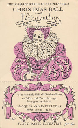The Glasgow School of Art presents a Christmas Ball: Elizabethan