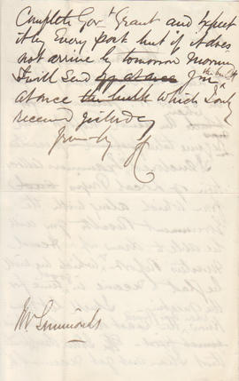 Letter received by Simmonds from Edward Catterns, GSA Secretary (Version 2)
