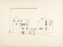 Plate 2 East & West Elevations from Portfolio of Prints