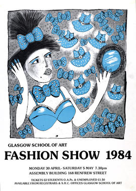 Poster for The Glasgow School Of Art Fashion Show