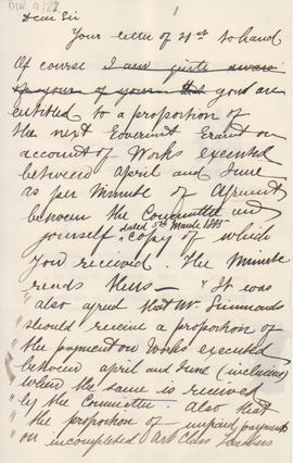 Letter received by Simmonds from Edward Catterns, GSA Secretary (Version 6)