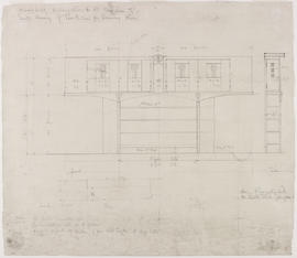 Design for a bookcase for Windyhill, Kilmacolm