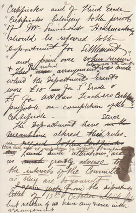 Letter received by Simmonds from Edward Catterns, GSA Secretary (Version 8)