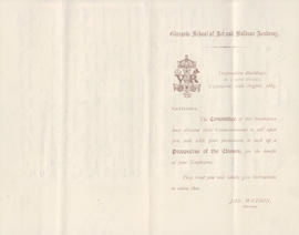 Letter received by Simmonds from Edward Catterns, GSA Secretary (Version 7)