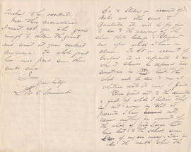 Letter sent by Simmonds [from Derby School of Art] to Edward Catterns, GSA Secretary (Version 2)