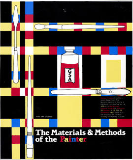 Poster for a series of talks on 'Materials And Methods Of The Painter'