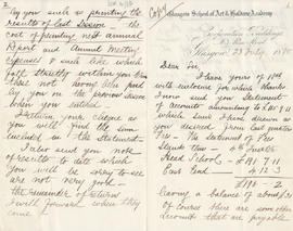 Letter received by Simmonds from Edward Catterns, GSA Secretary (Version 1)