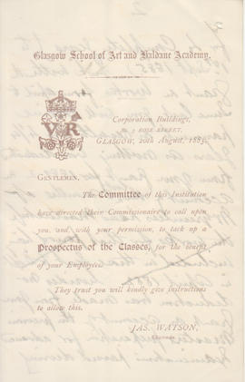 Letter received by Simmonds from Edward Catterns, GSA Secretary (Version 3)