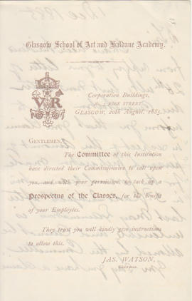 Letter received by Simmonds from Edward Catterns, GSA Secretary (Version 1)