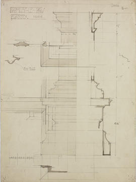 Bromley by Bow, London - wooden pilaster