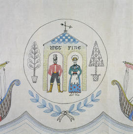 Nursery tablecloth - 'Weather house' (Version 2)