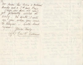 Letter received by Simmonds from Edward Catterns, GSA Secretary (Version 2)