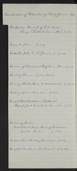 Minutes, Sep 1952-Jun 1955 (Index, Page 3, Version 2)