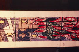 Slide of drawing for McTaggart Memorial Window at Westpark Church, Denny