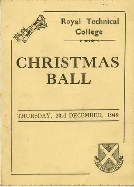 Programme for the 1948 Royal Technical College Christmas Ball