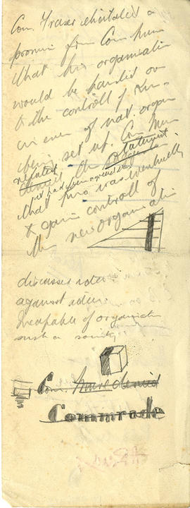 Small handwritten note with sketches (Version 2)