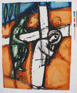 Stations of the Cross V painting