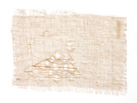 Weaving sample on card (Version 1)