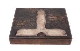 Silver plummet, gift to James Fleming (Version 2)