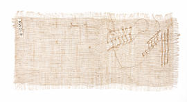 Weaving sample on card (Version 2)