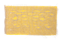 Weaving sample on card (Version 1)
