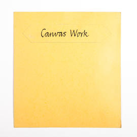 'Canvas Work' fold-out booklet (Version 1)