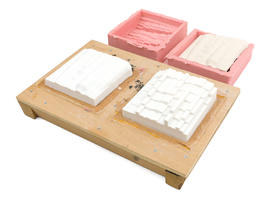 Digital Design Craft Fabrication: 3D Prints on plywood, pine and cement base made during prototyp...