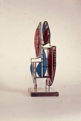 Slide of geometric sculpture