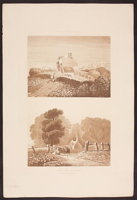 Cottage near North fleet, Kent/Lane at Edgbaston near Birmingham