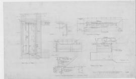 (128b) suspended ceiling over stage/assembly hall: scale 1/4" =1'0"