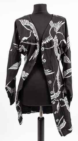 Black and white button dress (Version 1)