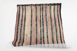 Printed and hand painted textile length (Version 2)