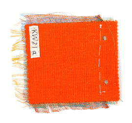 Weaving sample on card (Version 2)