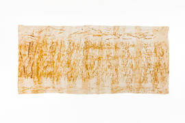 'Homage to the Studio': Rust-dyed crepe de chine (Version 1)