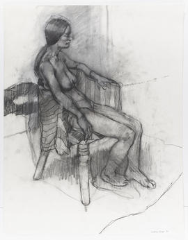 Drawing of female nude