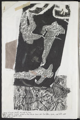 Printed textiles student project sketchbook (Page 40, Version 1)