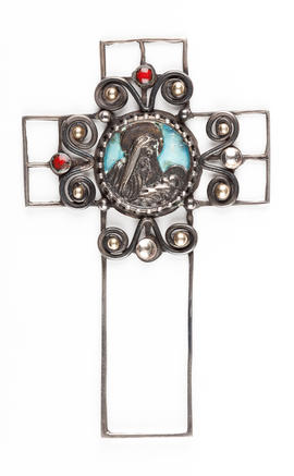 Decorative crucifix (inlaid stones) (Version 1)