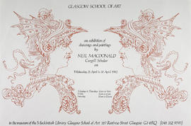 Poster for an exhibition of work by Neil Macdonald