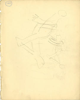 Drawing of a women on a couch in a living room (Version 2)