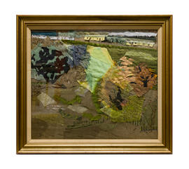 Embroidered collage of Eaglesham