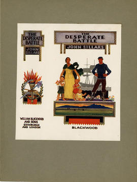 Proof for the covers of a book titled 'The Desperate Battle' by John Sillars