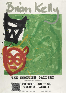 Poster for an exhibition of work by Brian Kelly